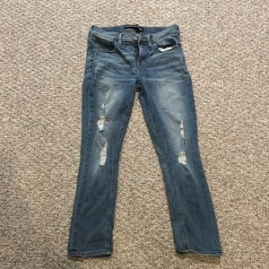 Express mid rise cropped legging jean